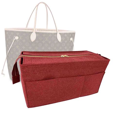 bag organizer with zipper for lv neverfull